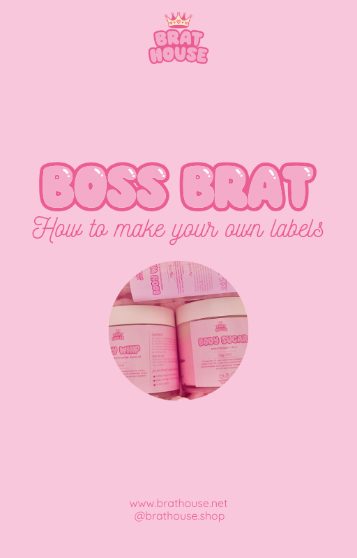 Boss Brat: How to Make Your Own Labels